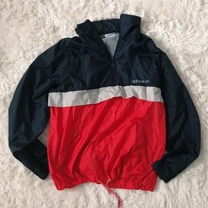 Vintage Adidas Hooded Windbreaker